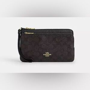 Coach Double Zip Wallet/Wristlet